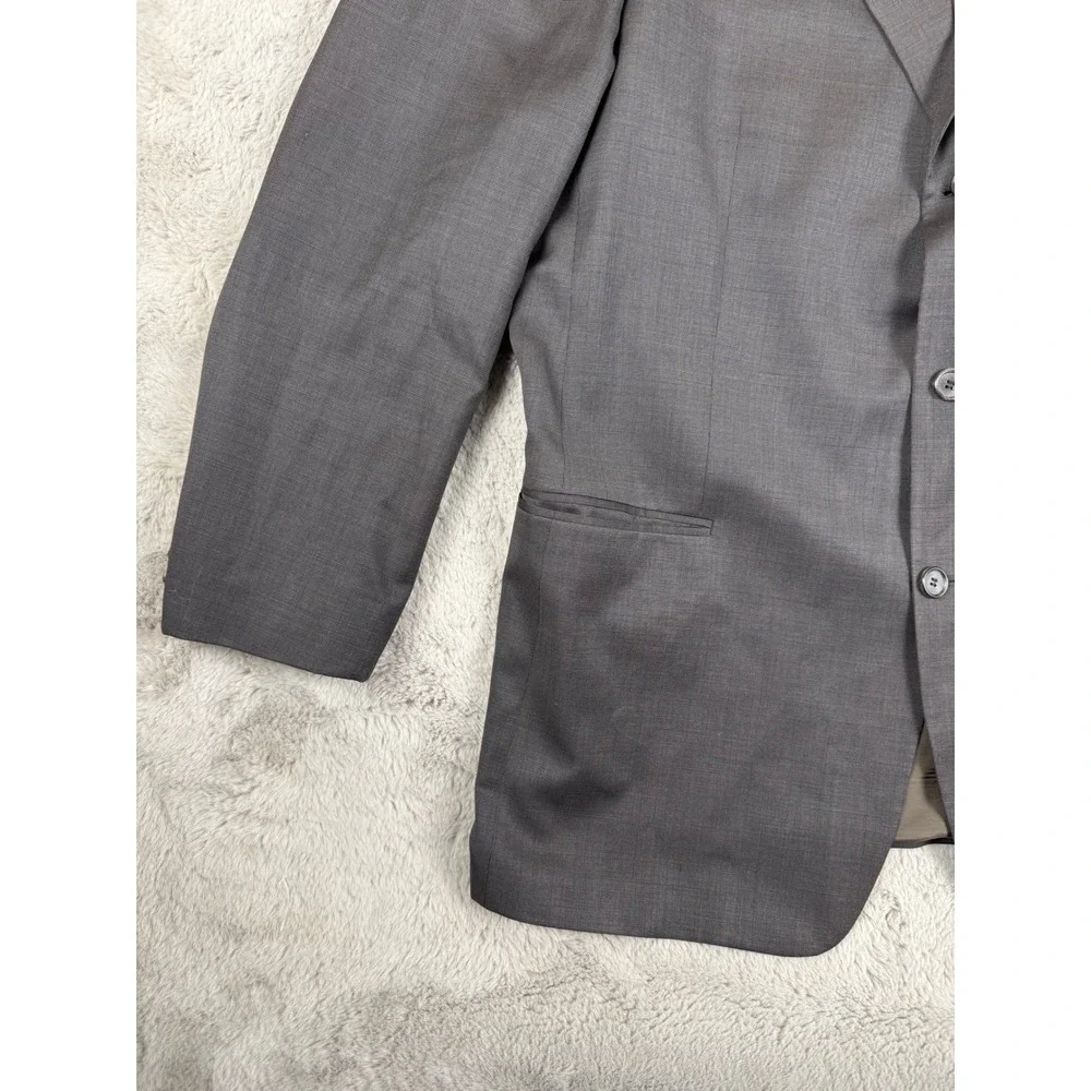 Hugo Boss Virgin Wool Blazer Sport Coat Business Casual Gray 46R (see‎ all pics)